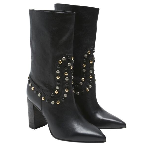 Free People Dakota Studded Western Boot Size 6.5 - Picture 1 of 8